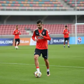 imagens do treino do Real Noroeste