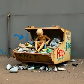 feto encontrado dentro de lixeira em São Mateus no ES