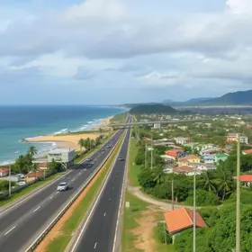 acessos na rodovia de Barra Nova
